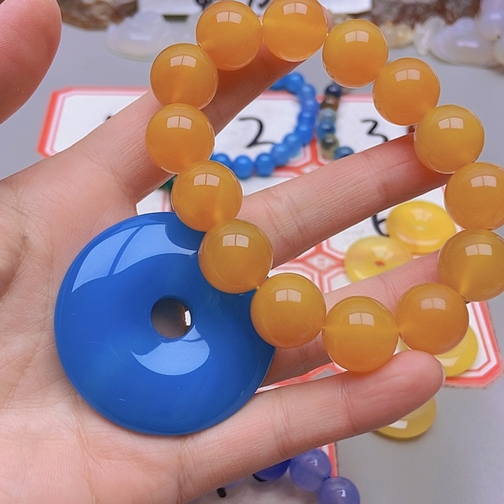 【闪购商品】未镶嵌玛瑙/玉髓珠宝半成品炭****啡