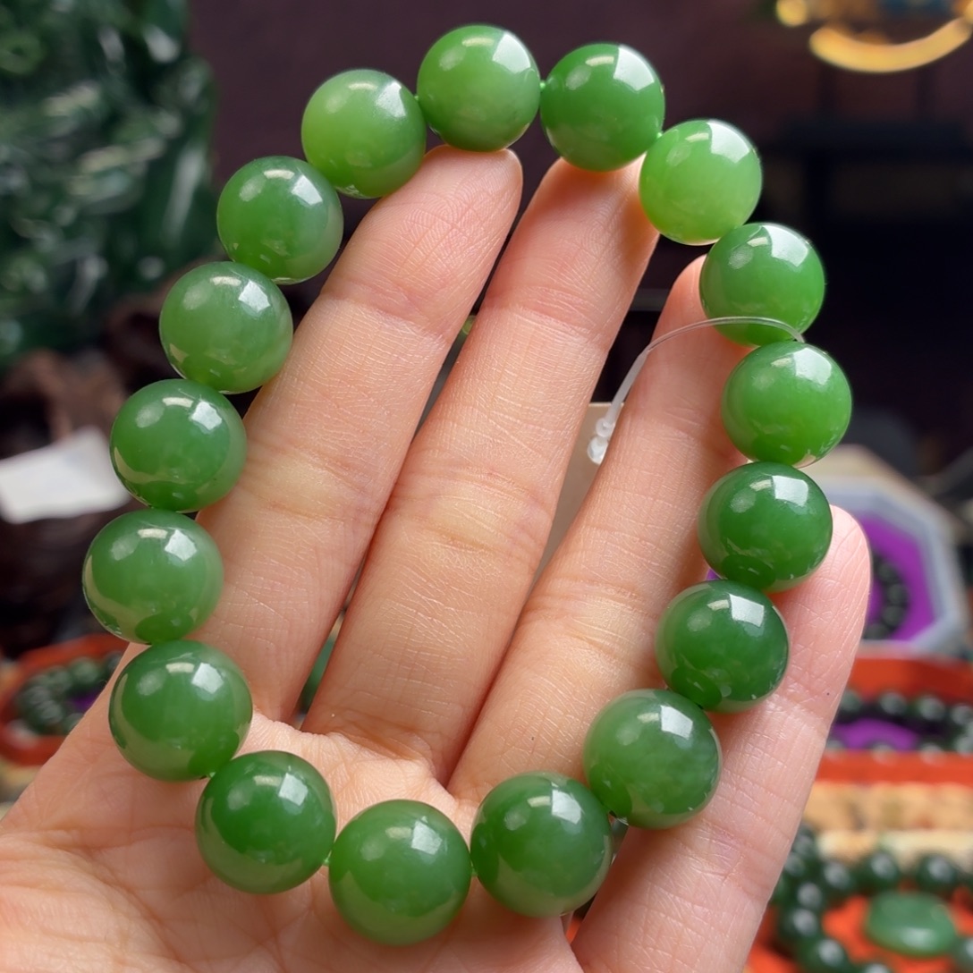 和田玉（碧玉）未镶嵌手串