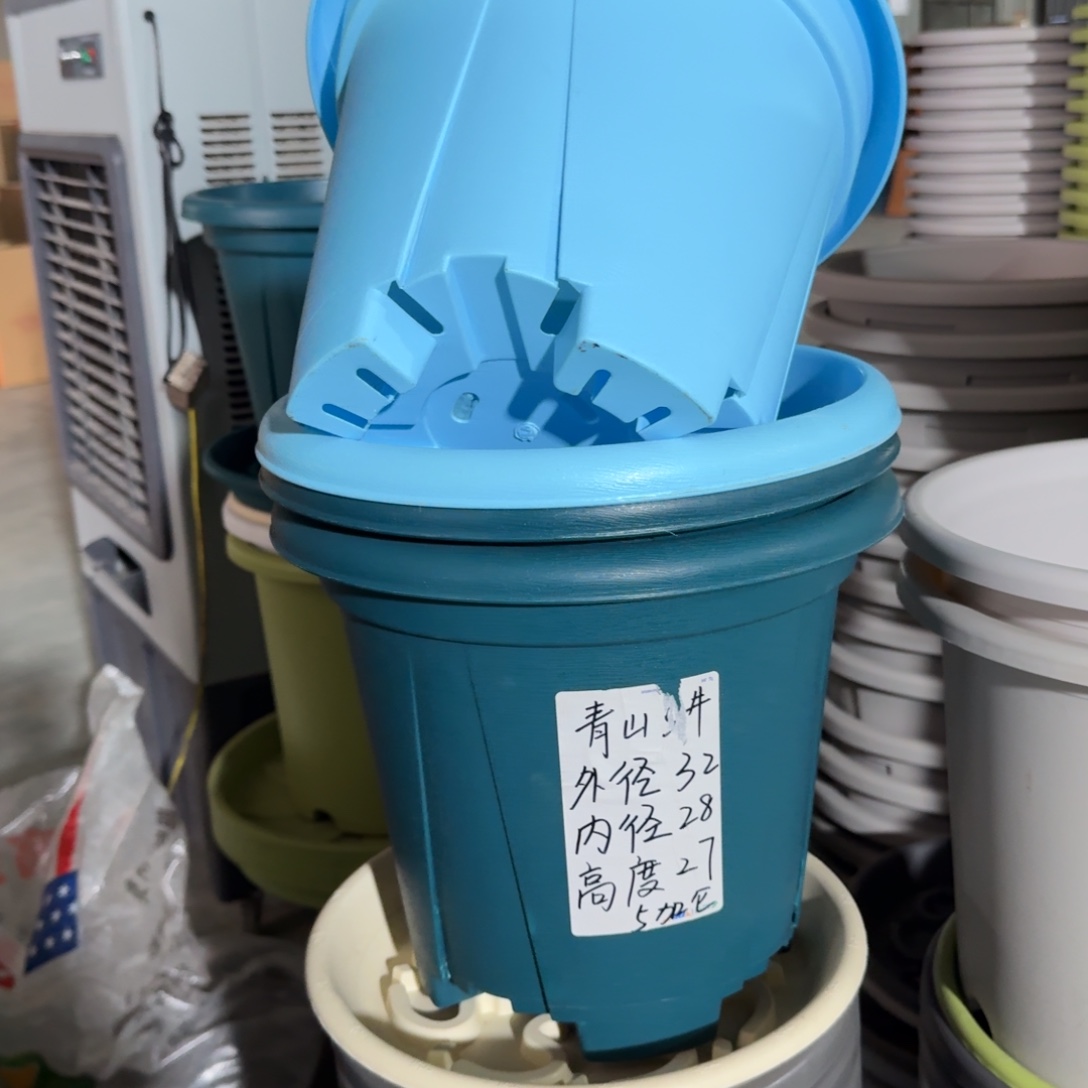 青山5加仑口径32高27无拖军绿5个