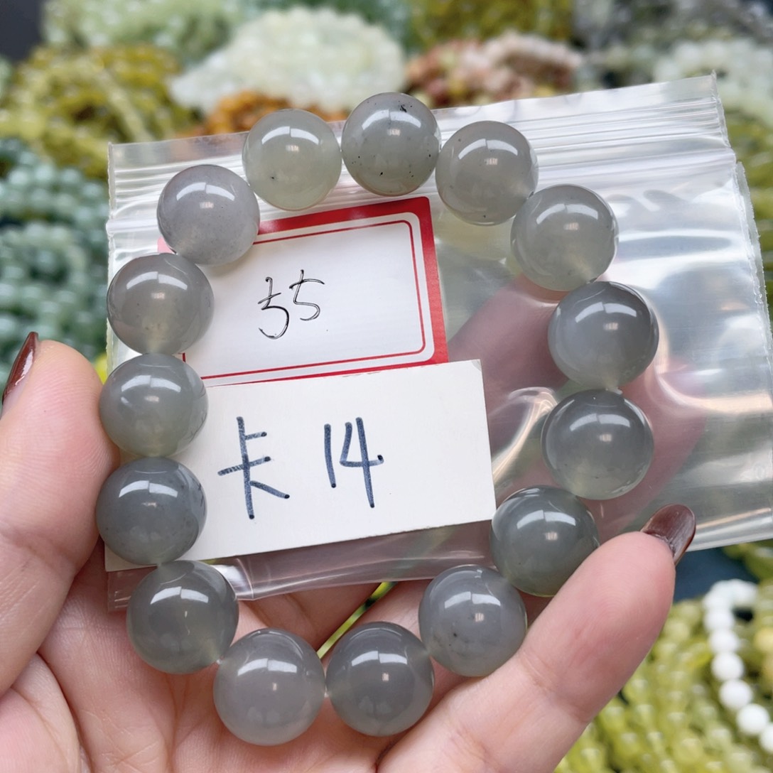 未镶嵌蛇纹石玉手串