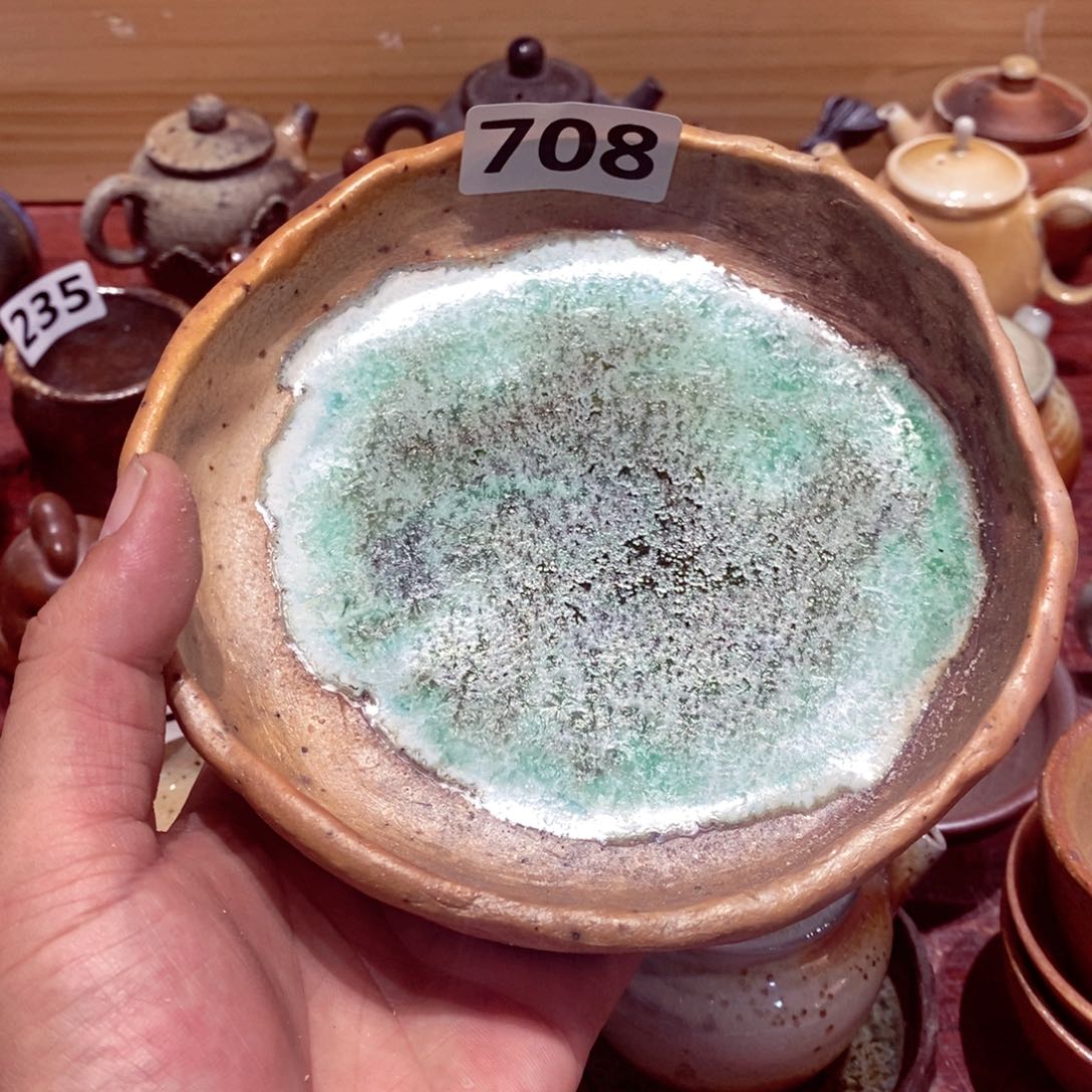 口近15厘米柴烧茶具陶瓷柴烧