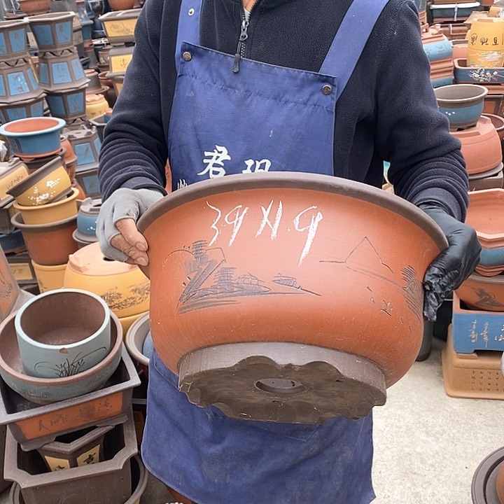 紫砂花盆紫砂花盆