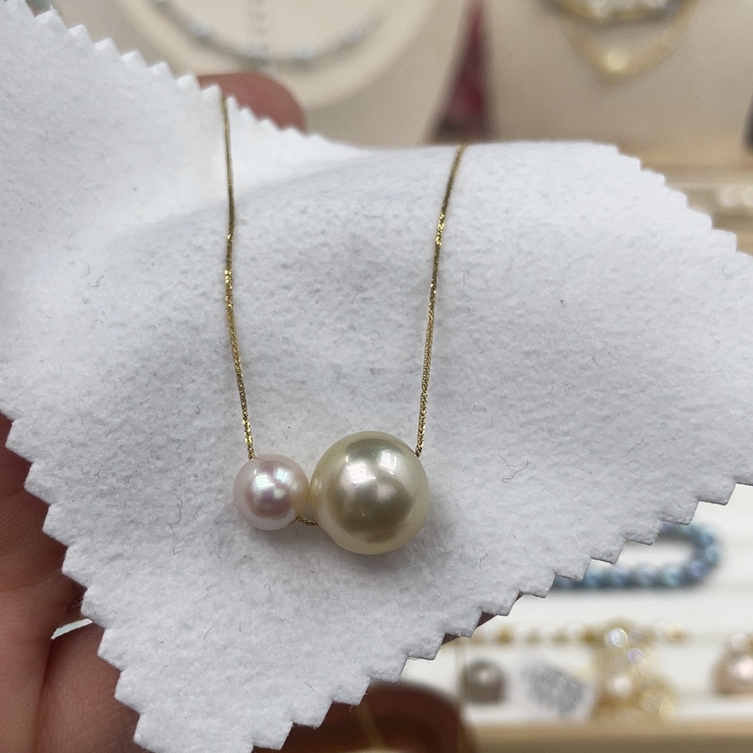 海水珍珠颈饰18K金镶嵌