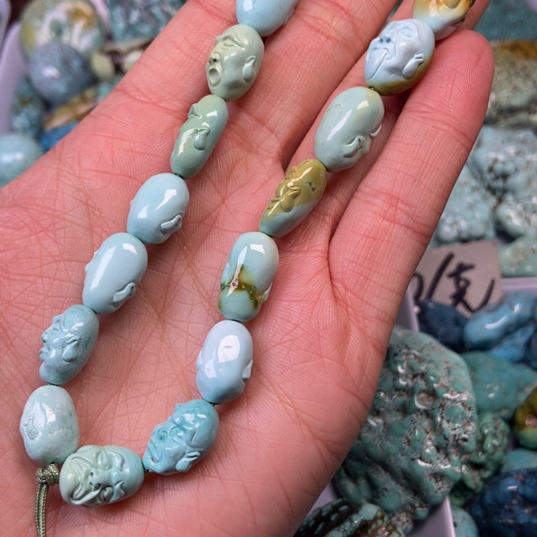 绿松石珠宝奇石未镶嵌蔚**属