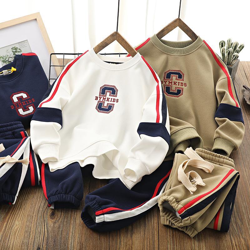 doudop轻奢运动套装男童春季两件套2025春秋青少年衣服中大童