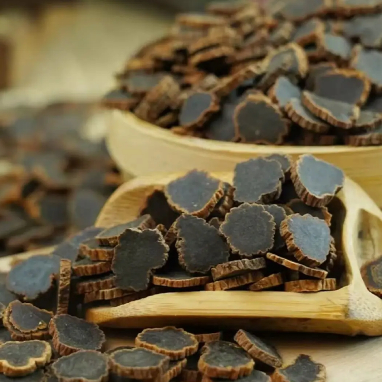 精选山货 九蒸九晒金边无糖黑参片 山参片