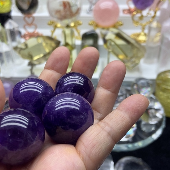 摆件未镶嵌水晶乌拉圭紫球