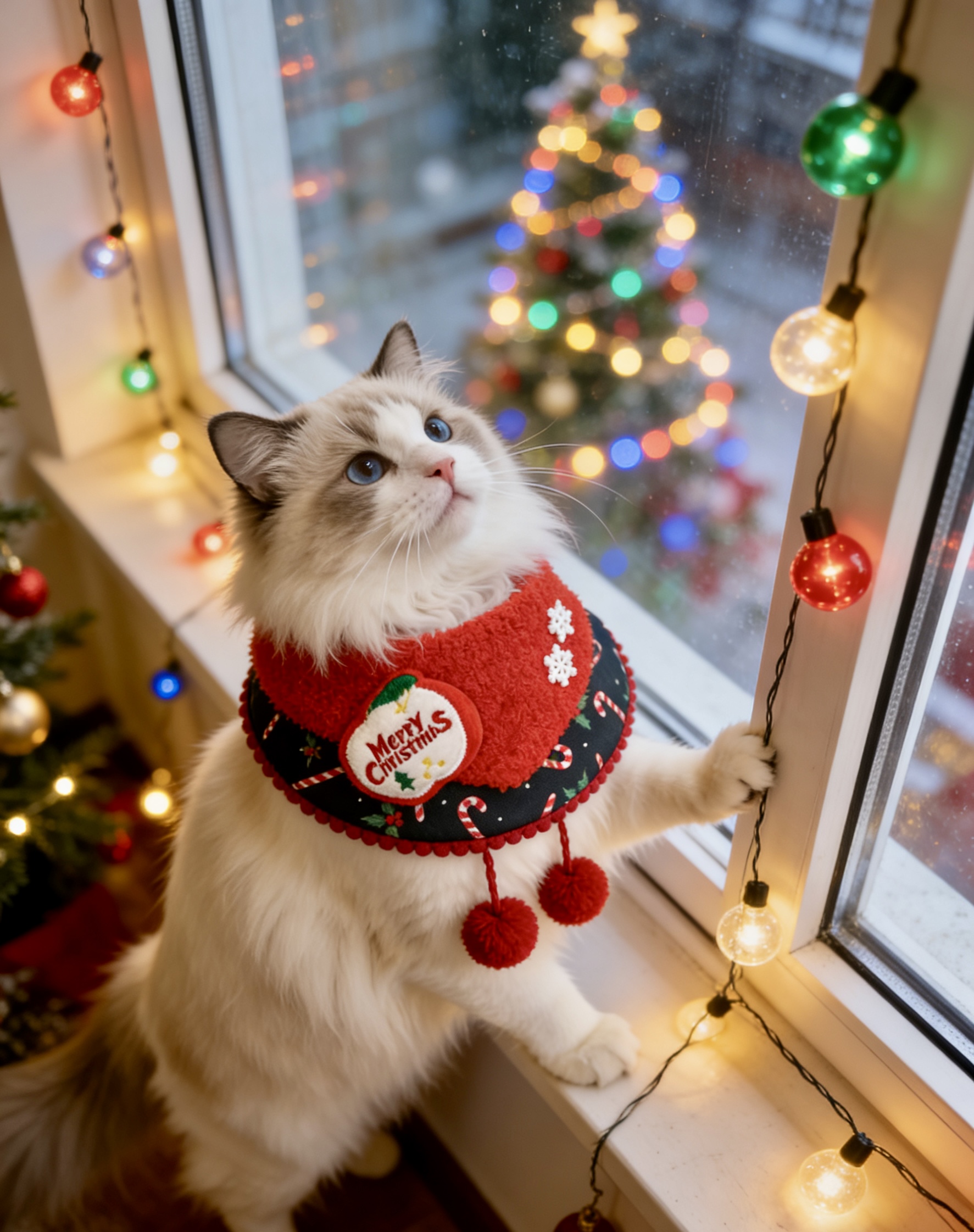 【圣诞款盲盒】纯棉透气宠物小围脖 不闷汗不勒脖 犬猫通用百搭款