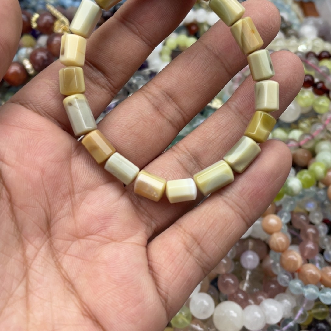 银S925镶嵌手链烟晶