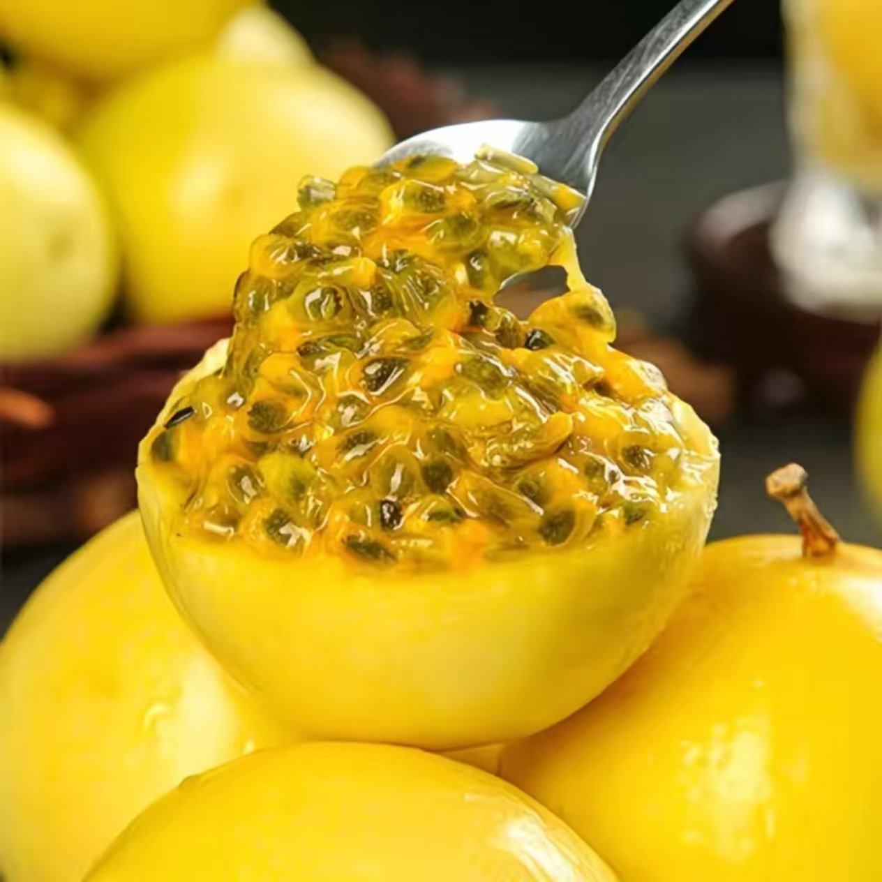 新鲜现摘百香果1盒/2个装