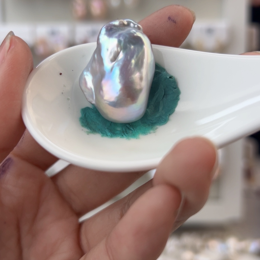 淡水珍珠吊坠(赠链)银S925镶嵌騰**～