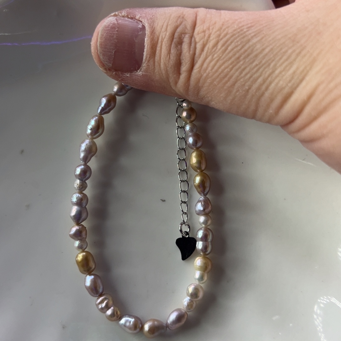 淡水珍珠手绳合金