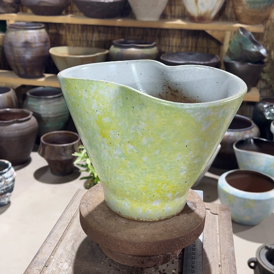 紫砂花盆高21长27宽15花盆