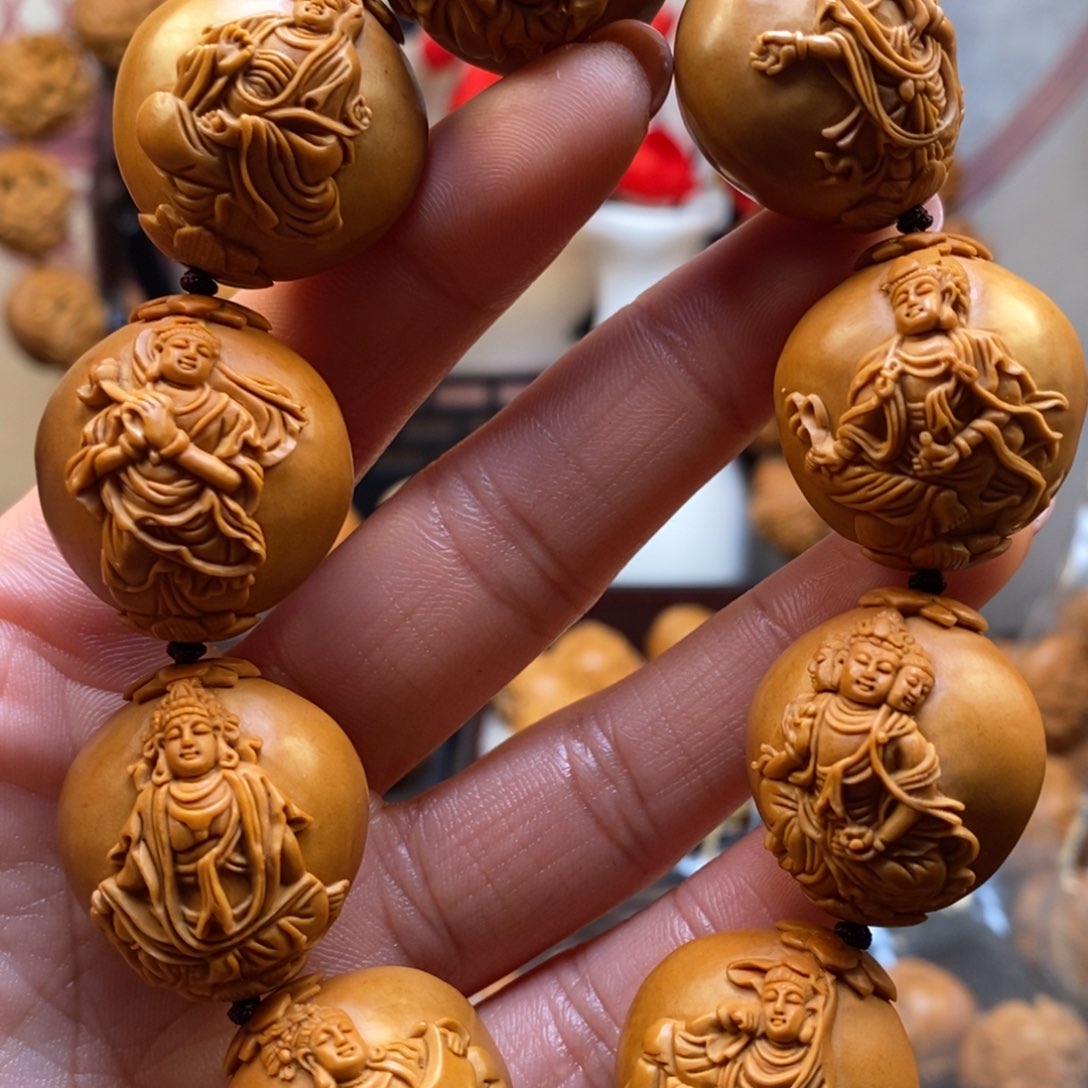 橄榄核手串/手链手工观音2.4