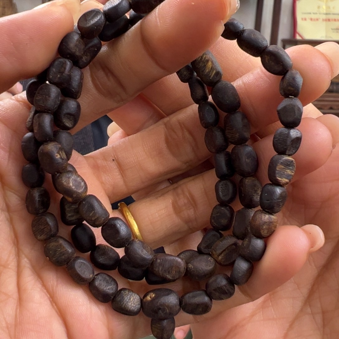 沉香手串海南流油王沉水板头卡6/15g多圈