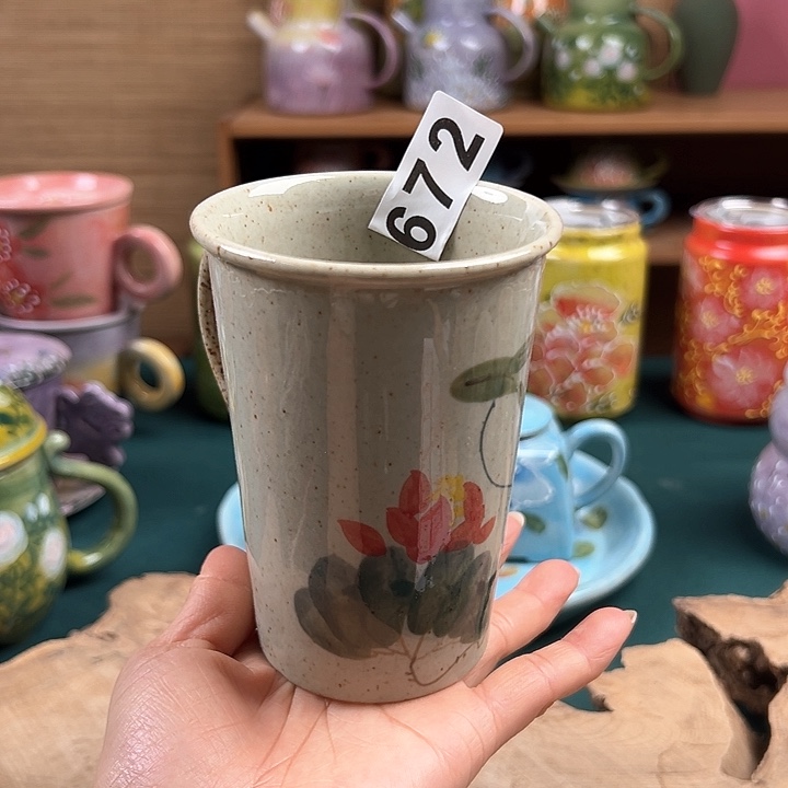 杯景德镇陶瓷手绘作品672