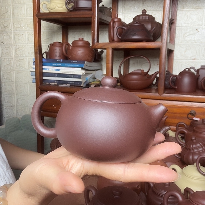 茶壶紫砂西施300cc半手工