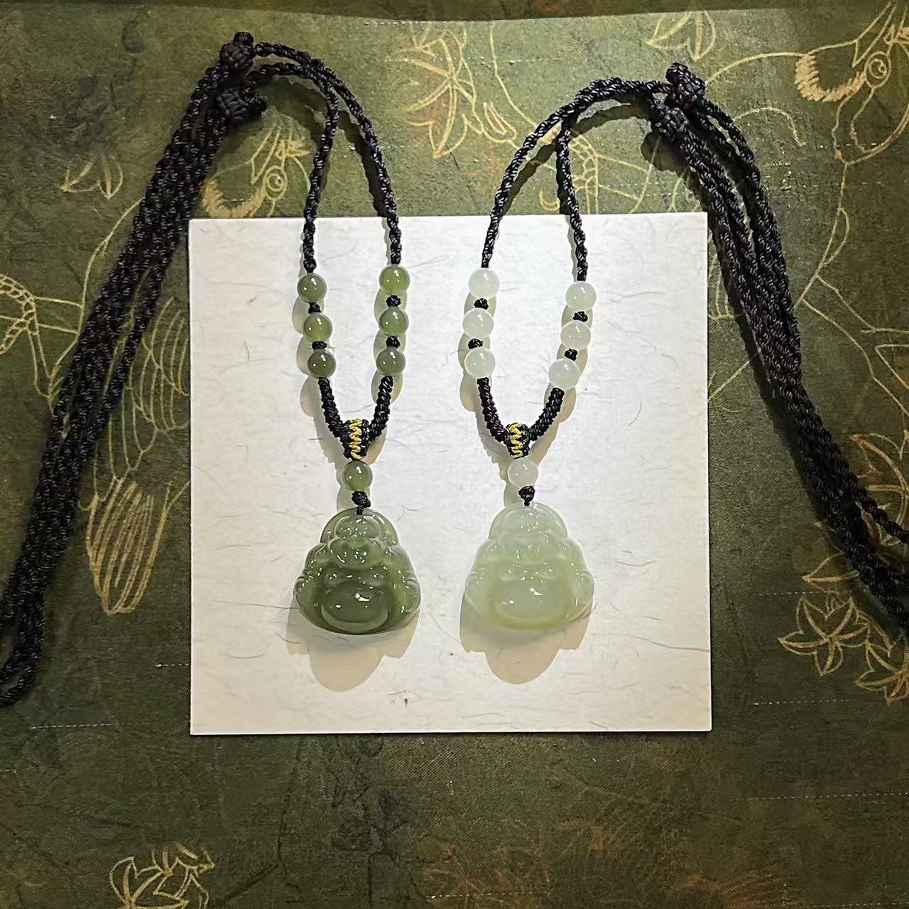 天然和田玉25佛公带七星珠绳子【基地发货，正品保证，一物一证】