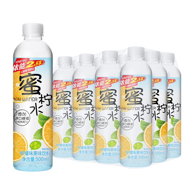  【超值购】依能蜜水水蜜桃味果蜜果味添加进口蜂蜜清爽500ml*12瓶