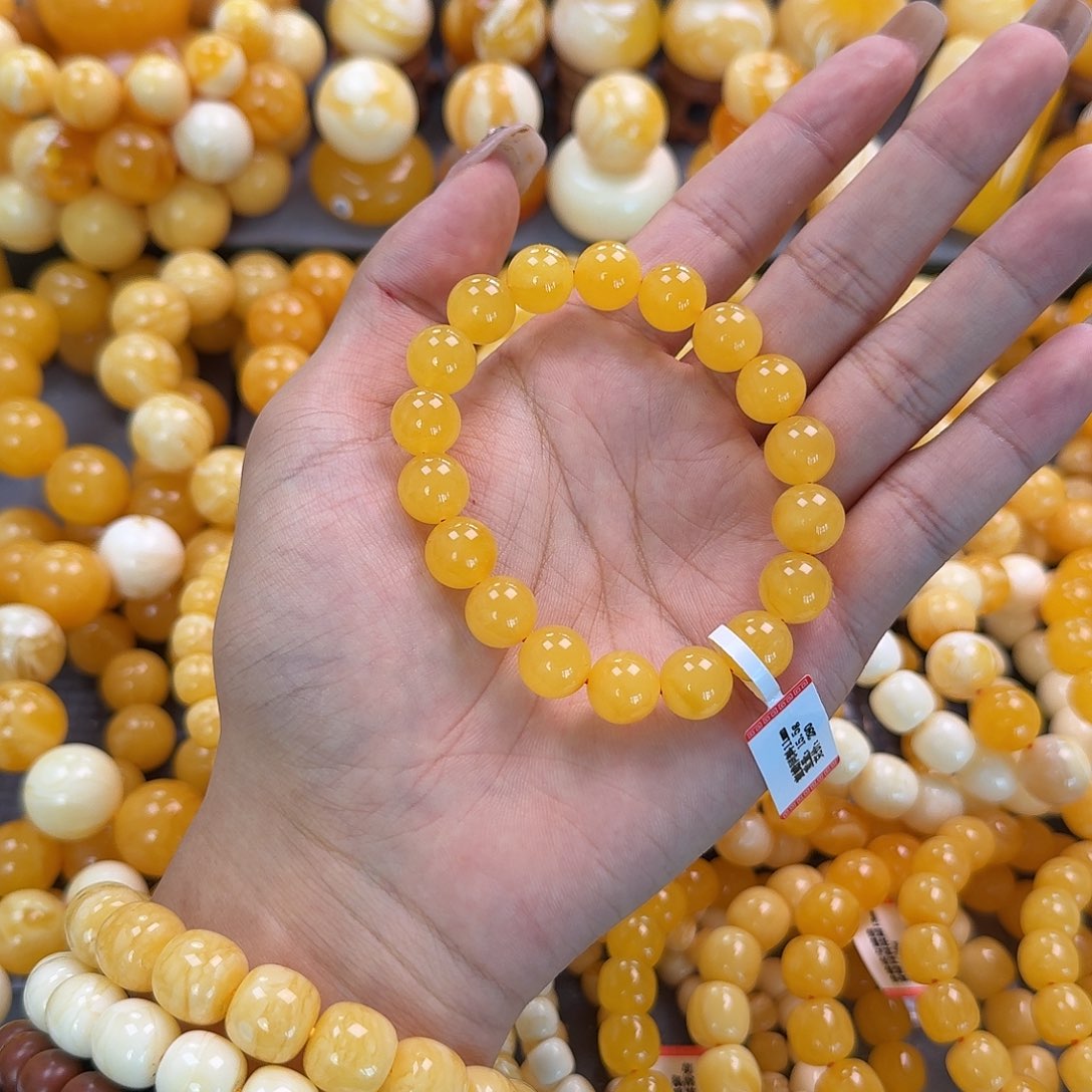 蜜蜡未镶嵌珠宝奇石同料11mm