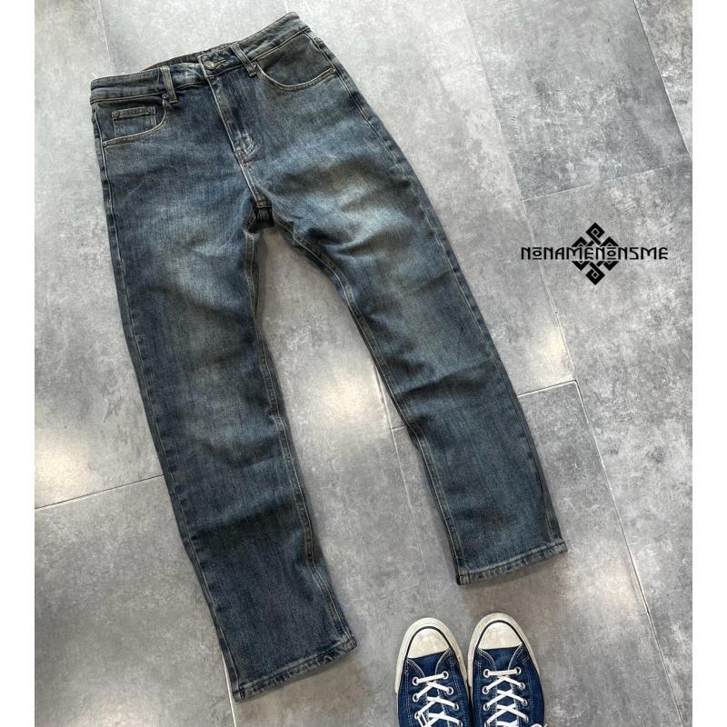 牛仔直筒休闲百搭裤子2410微弹牛仔直筒修身直筒裤男牛仔裤子