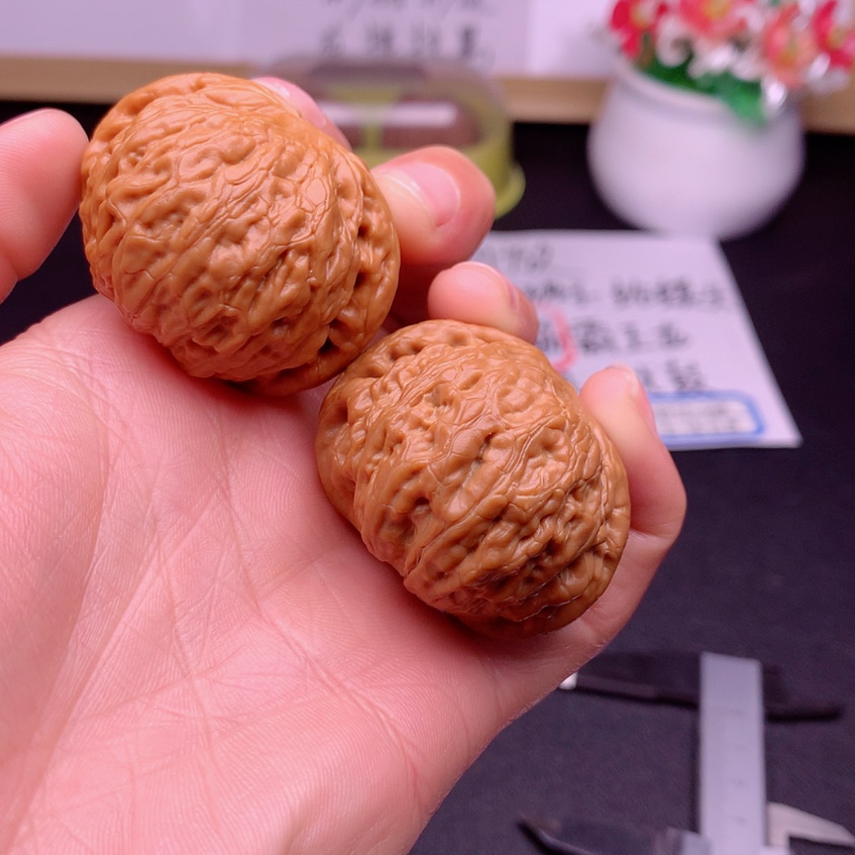 【闪购商品】文玩核桃把件铁锤42微修