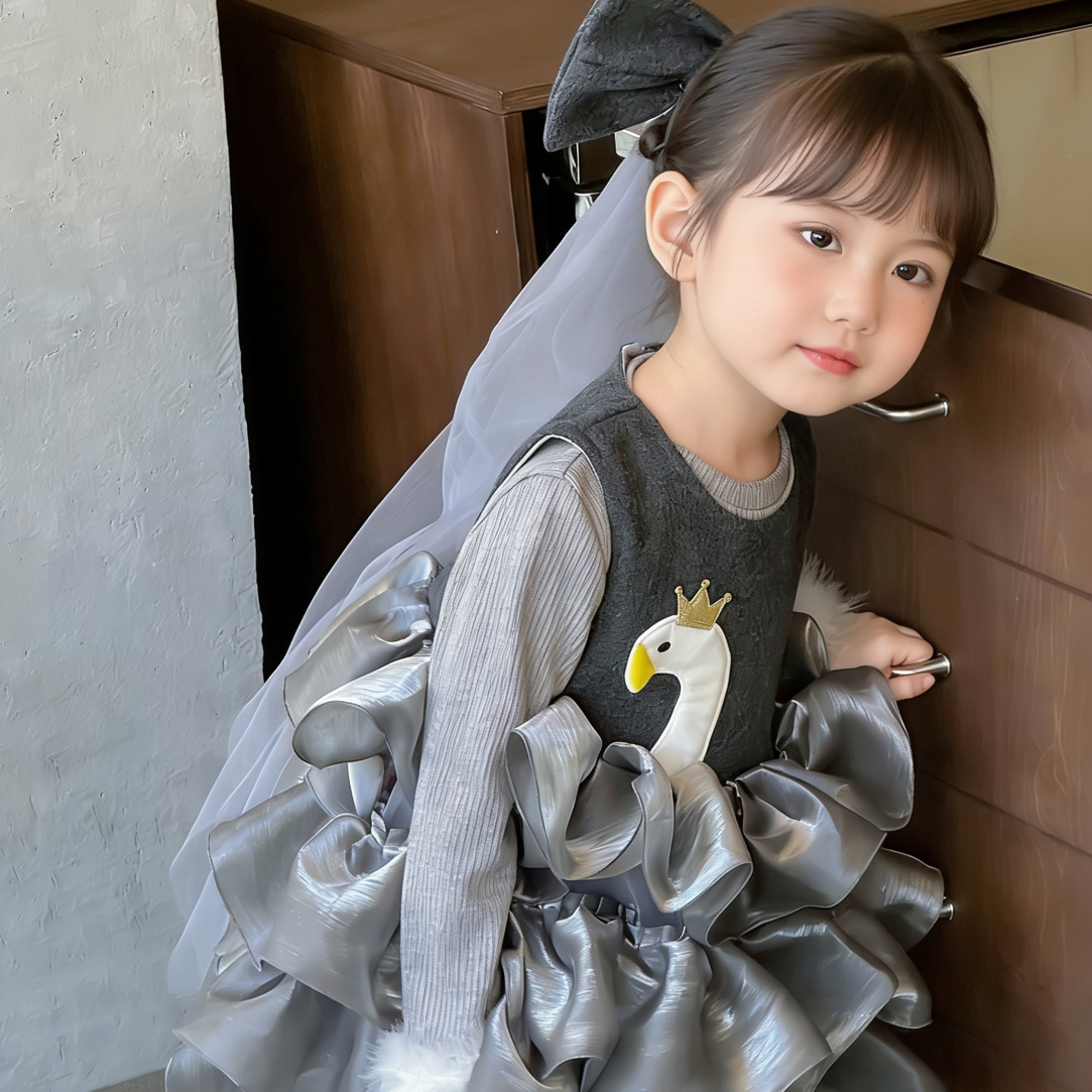 《小豆芽KIids》扣号链接男女童公主裙韩系痞帅可爱套装