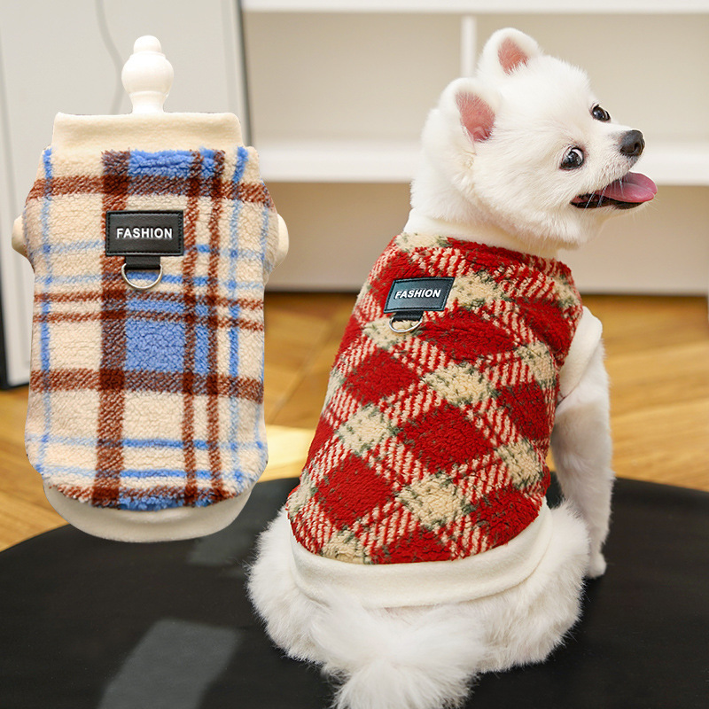狗狗猫咪宠物猫衣服狗用品小狗服装泰迪比熊奥粒绒狗狗衣服秋冬款