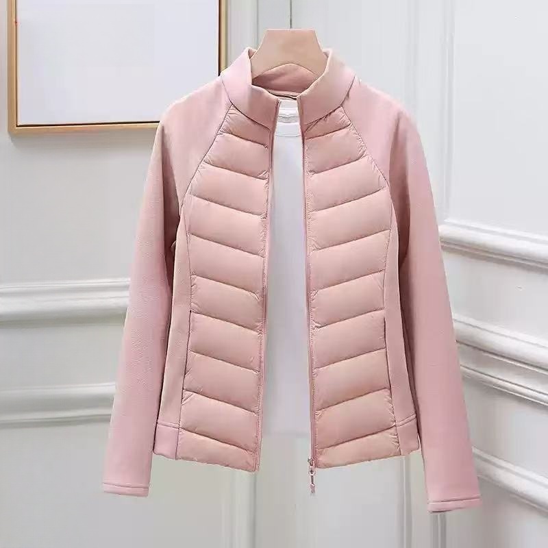 轻薄外套运动打底棉服女防风秋冬季保暖跑步瑜伽服健身上衣