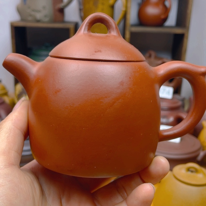 紫砂茶壶紫砂壶朱泥秦权280cc微瑕