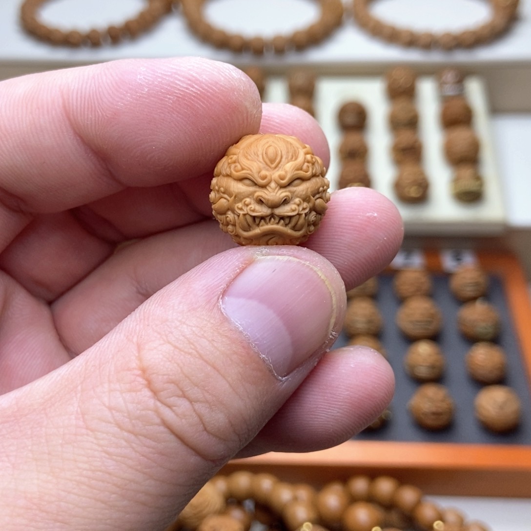 手串文玩核桃猴头核桃手工款单颗唐狮