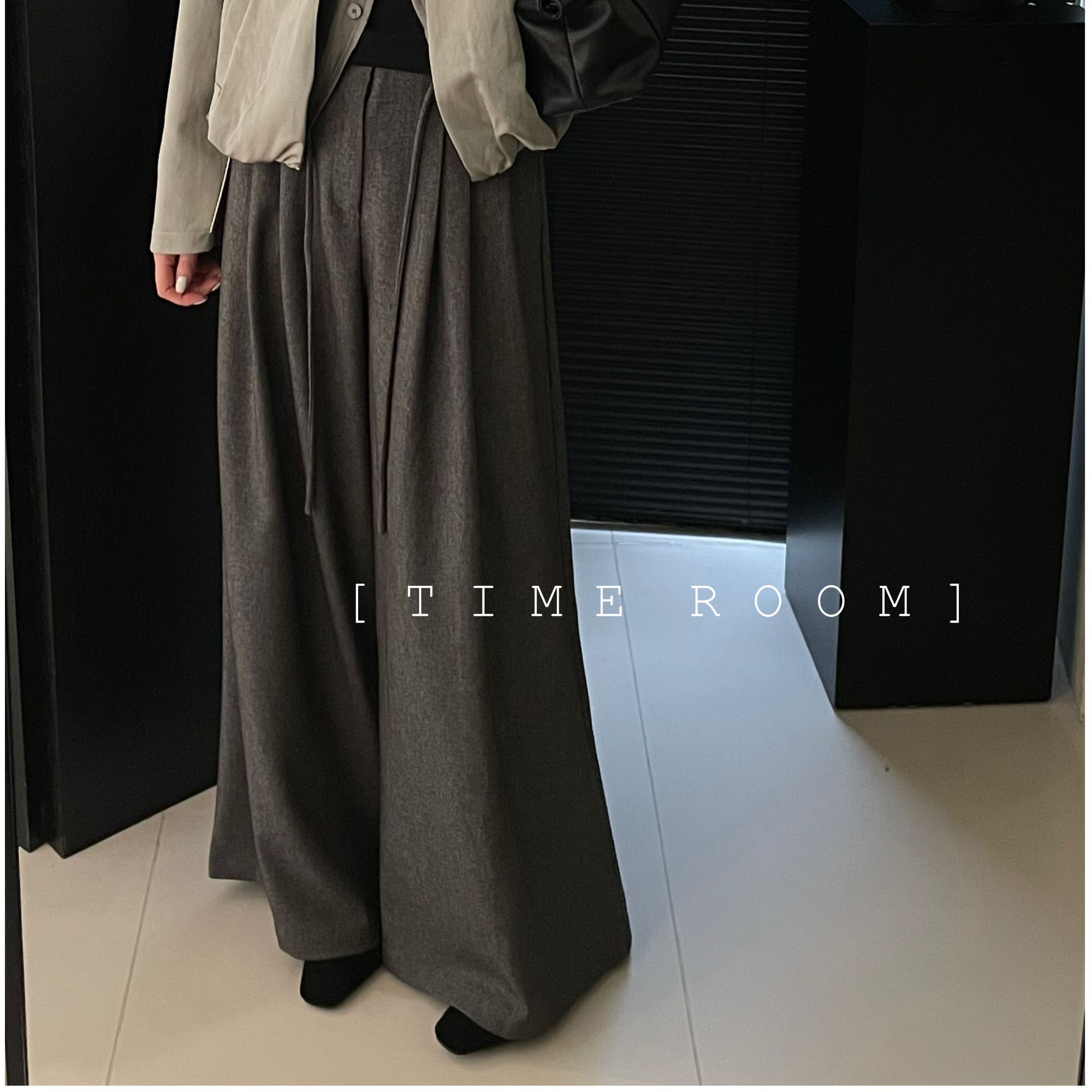 2025春季新品气质百搭西装阔服裤