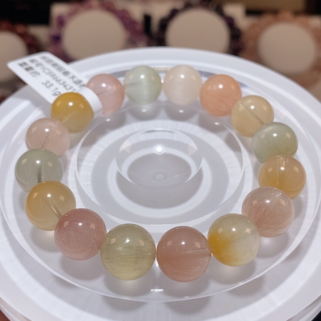 水晶手链未镶嵌F彩兔毛11.4