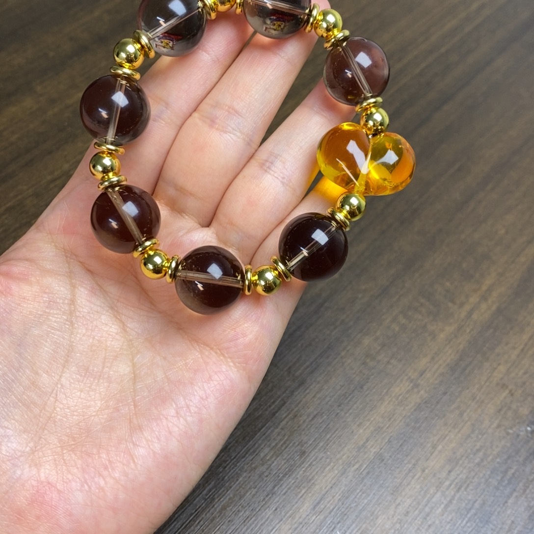 颈饰未镶嵌水晶手串茶水屁桃款