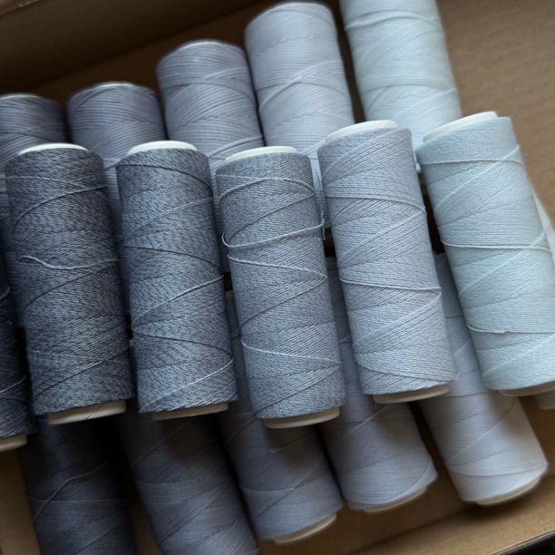 囡绳手作烟灰色系0.5扁蜡0.2圆蜡0.3圆洒金蜡线手工的绳DIY蜡线