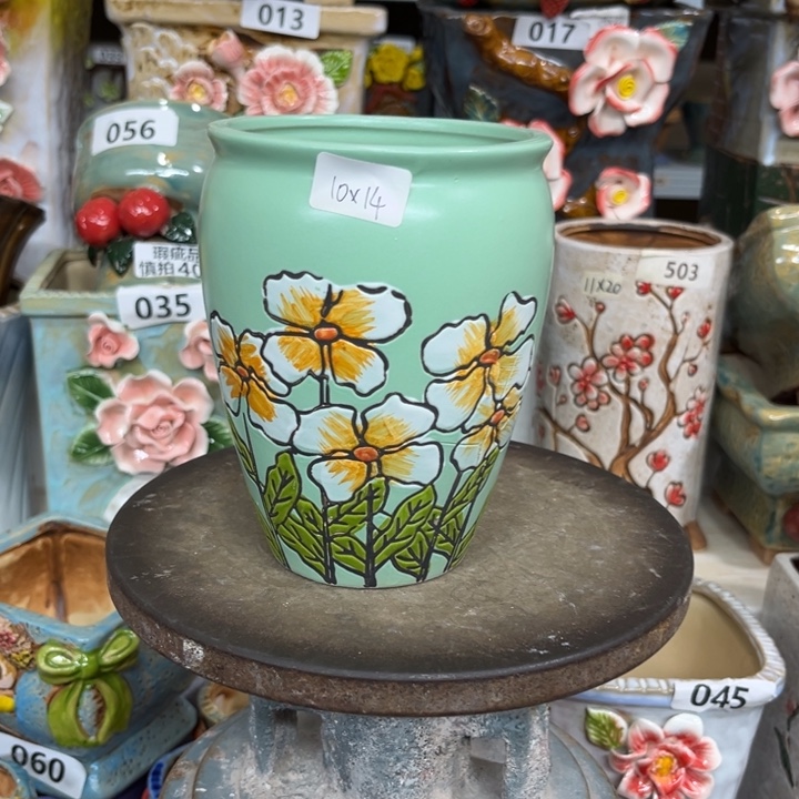 紫砂花盆粗陶材质多肉花盆