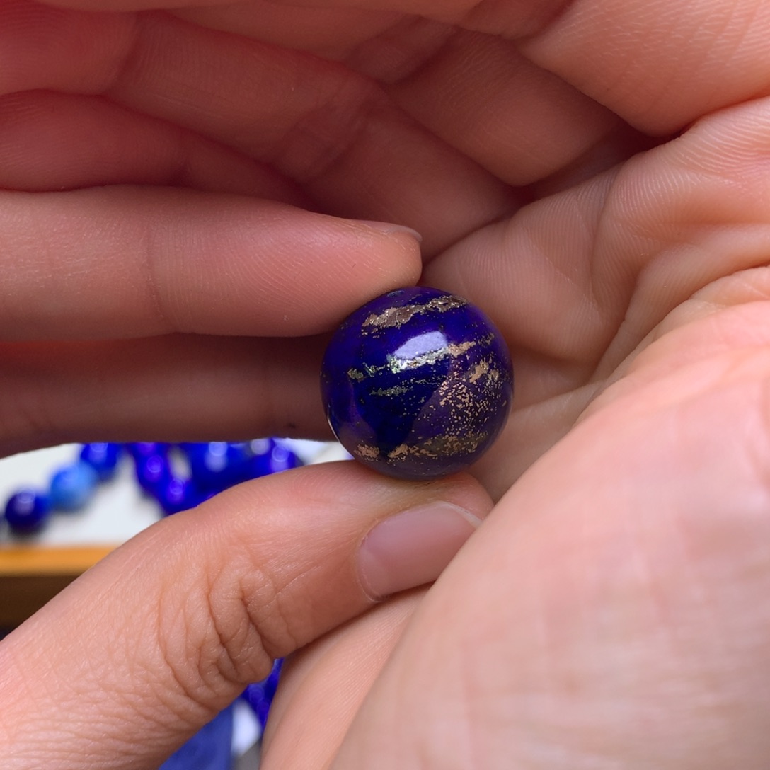 青金石单珠未镶嵌18.3mm