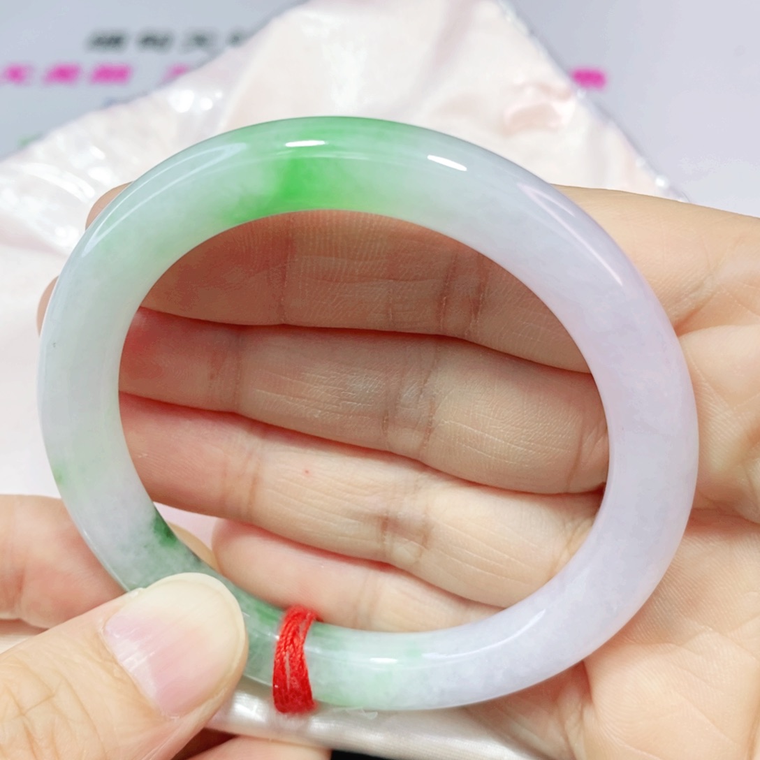 未镶嵌手镯翡翠.****53.6圈口圆条