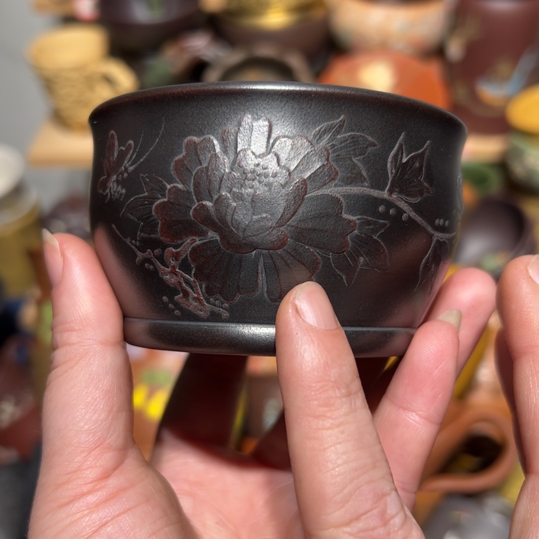 紫砂茶杯宜兴紫砂主人杯