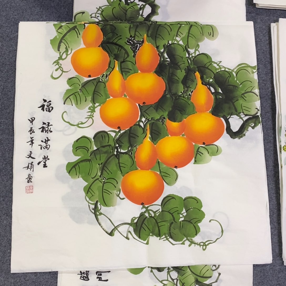 国画尺寸68✖️68四尺斗方手绘画