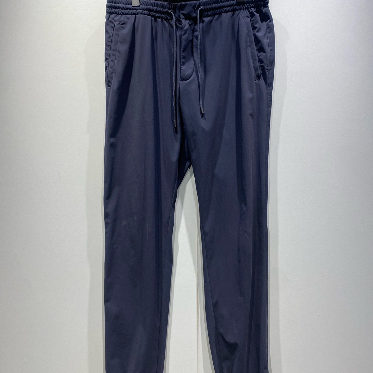 99新 ZEGNA 男士直筒修身弹力休闲裤/蓝色/48码/0842