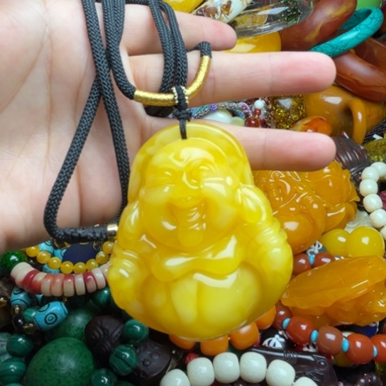 未镶嵌琥珀手串蜜蜡