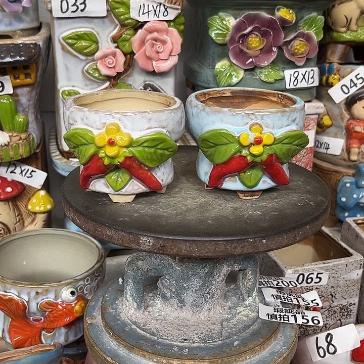 粗陶材质多肉花盆