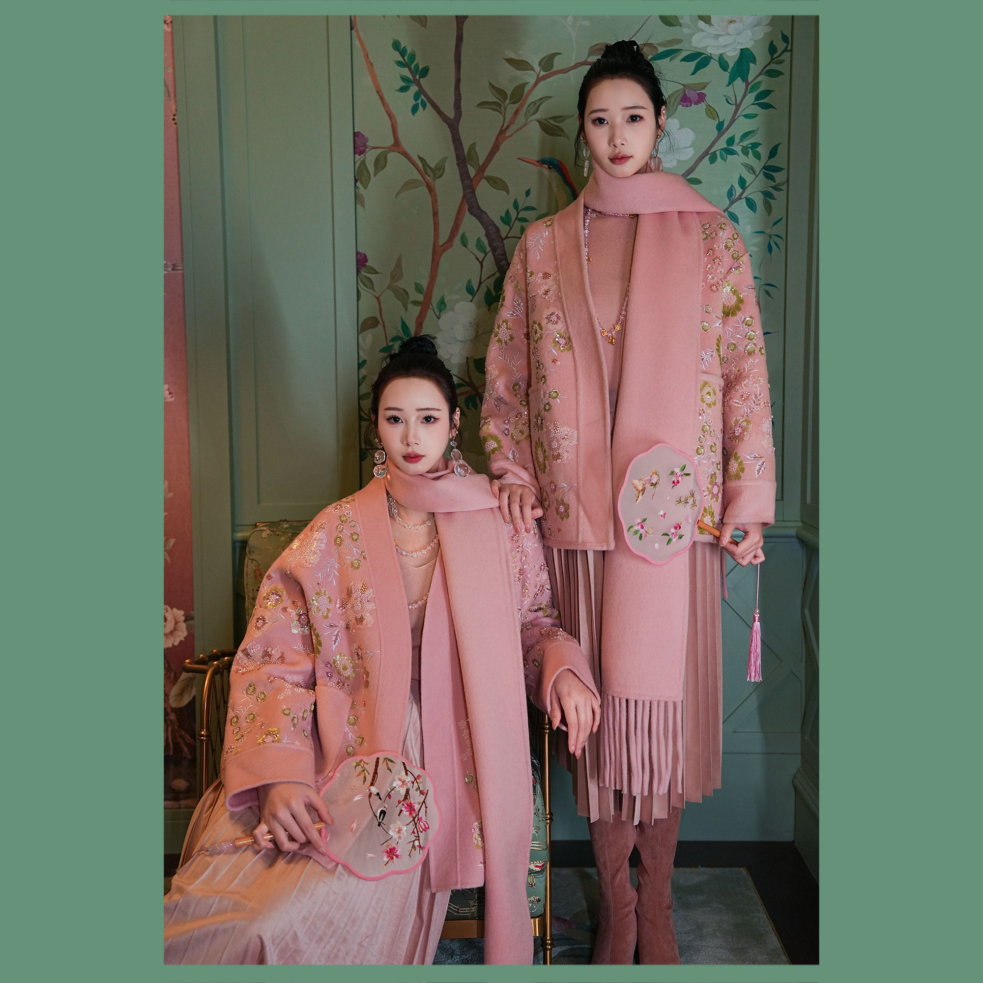 XIANPIN/鲜品【肉桂色】丝绒百褶裙