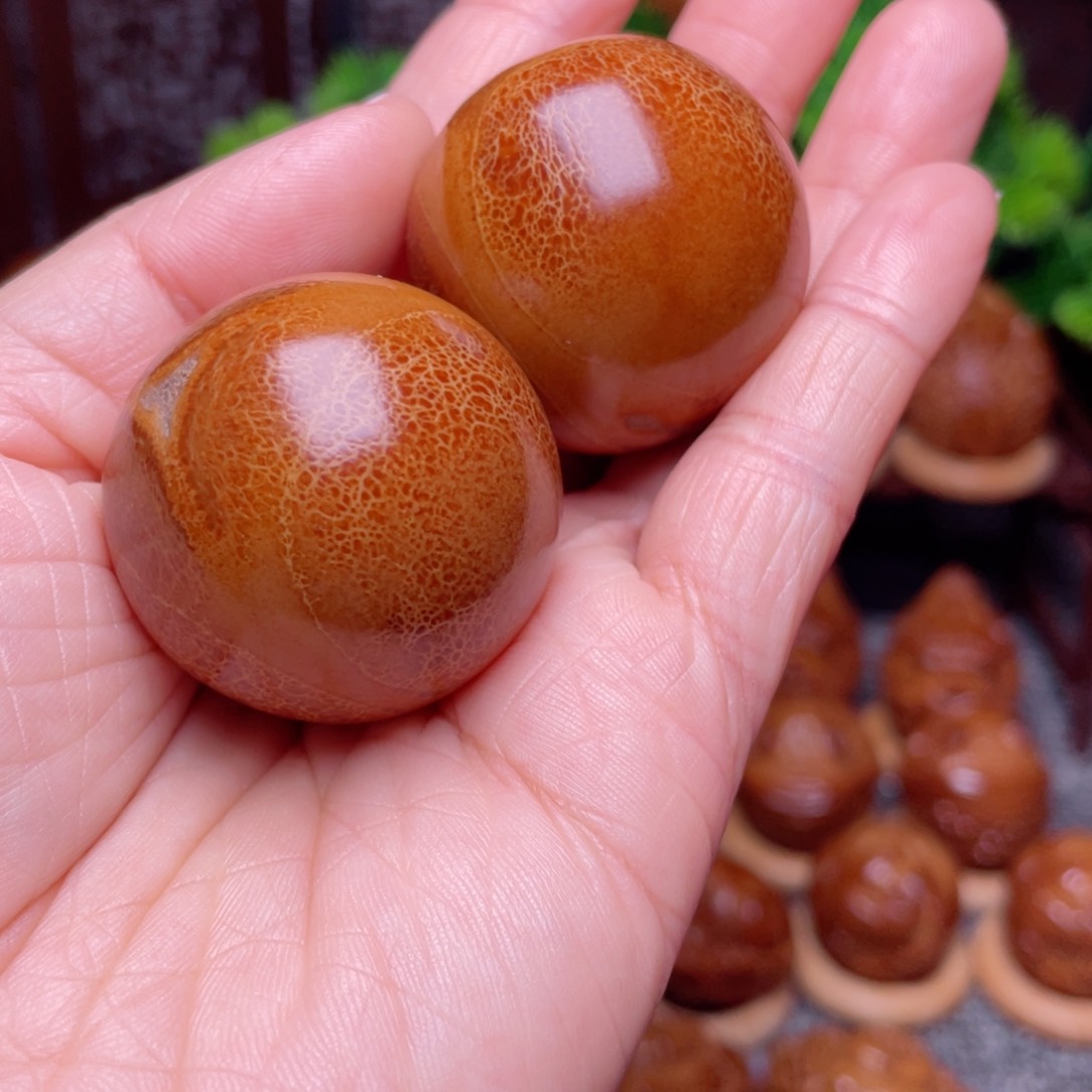 【闪购商品】橄榄核手串/手链用****437左右正圆光珠手球