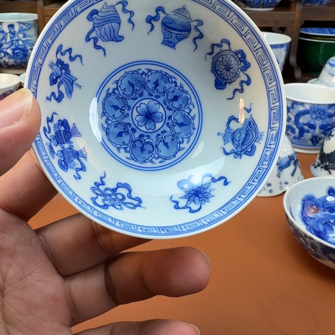 杯子陶景德镇全手工手绘陶瓷
