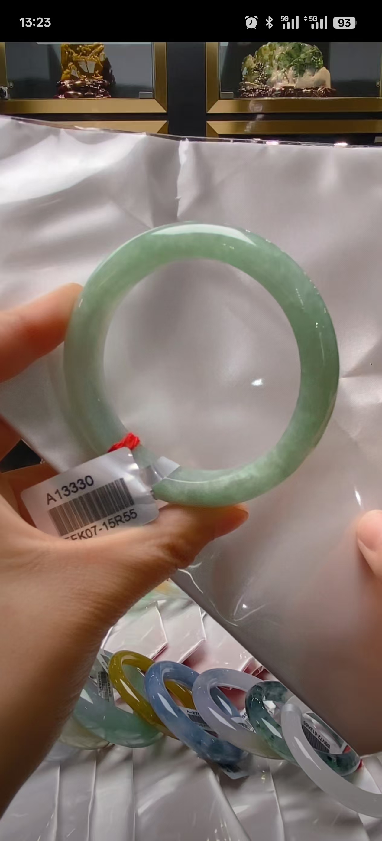 天然翡翠A货手镯