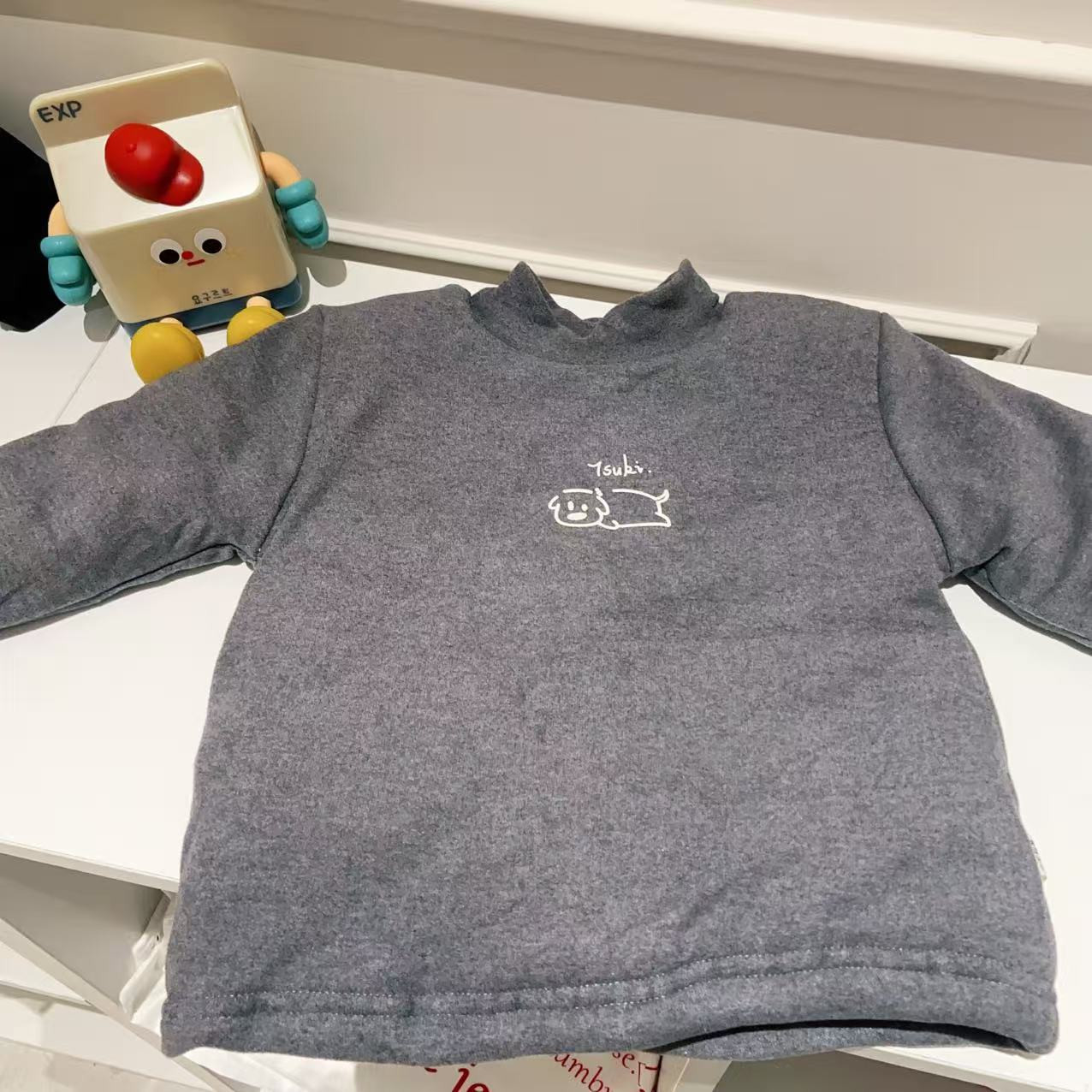 木新款加棉上衣儿童套装