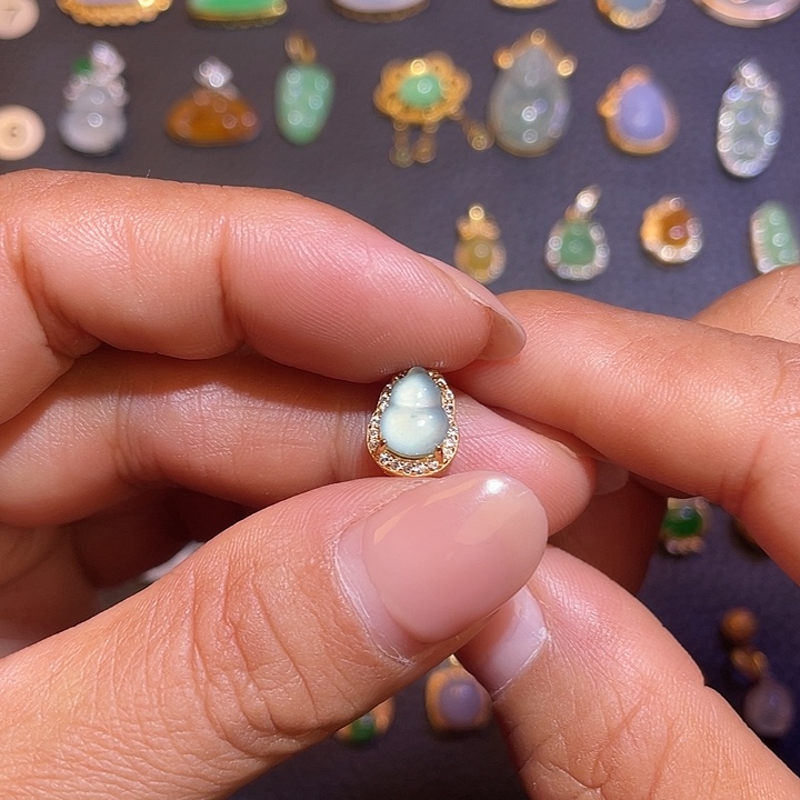 翡翠银S925镶嵌颈饰