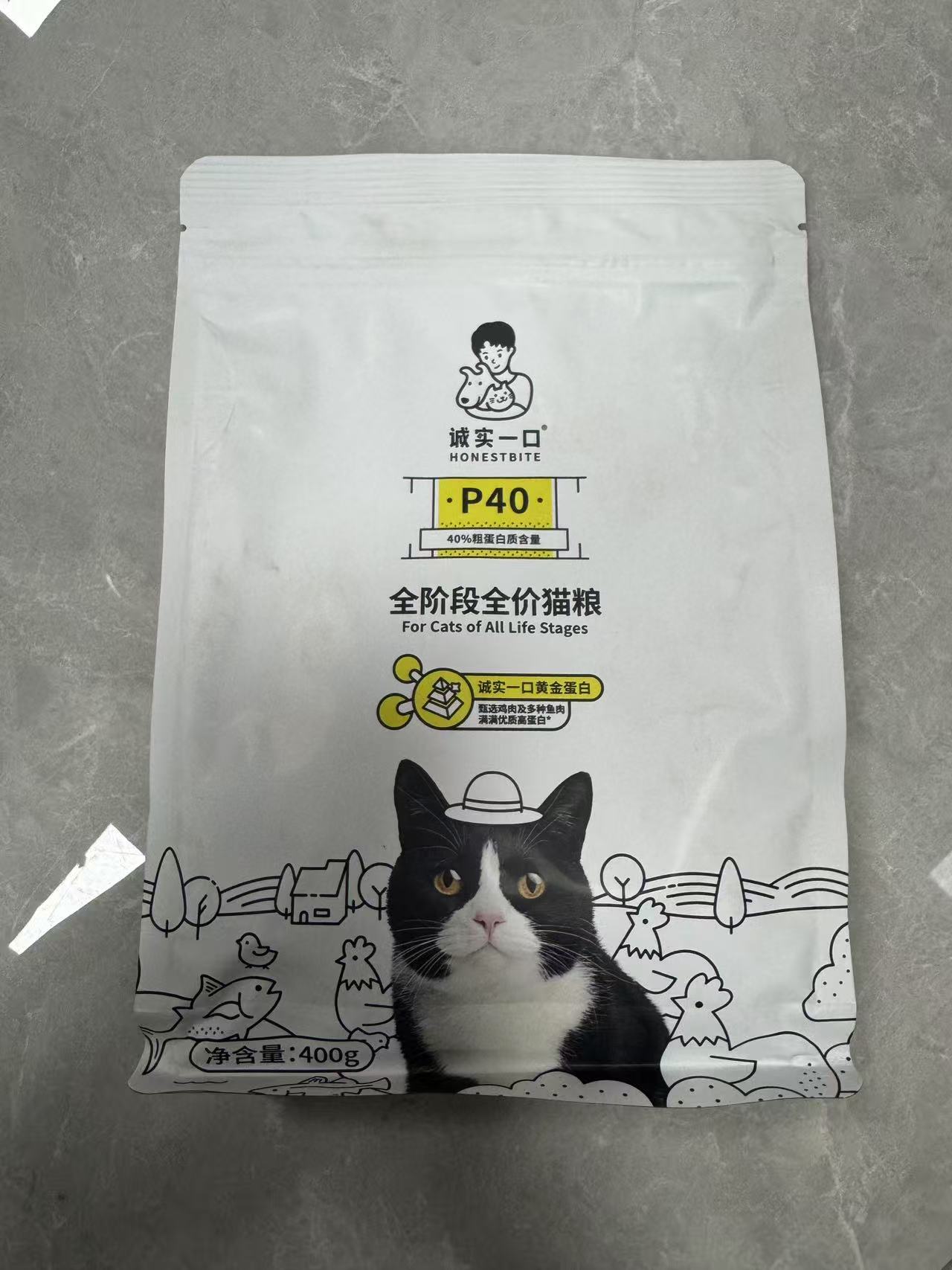 诚实一口全价猫粮P40  400克 CSYK